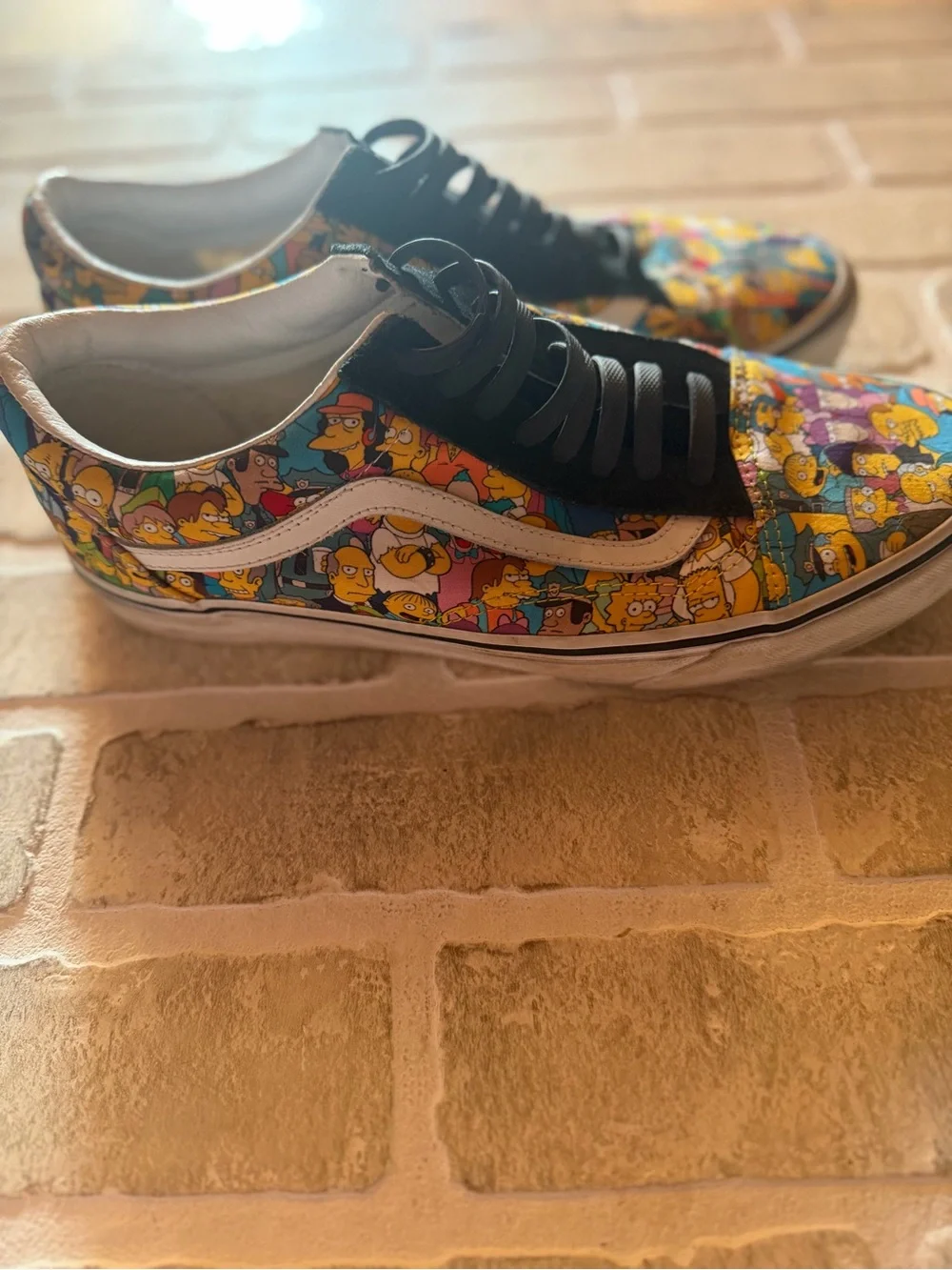 Vans Multicolor Cartoon-Print Low-Top Skate Shoes